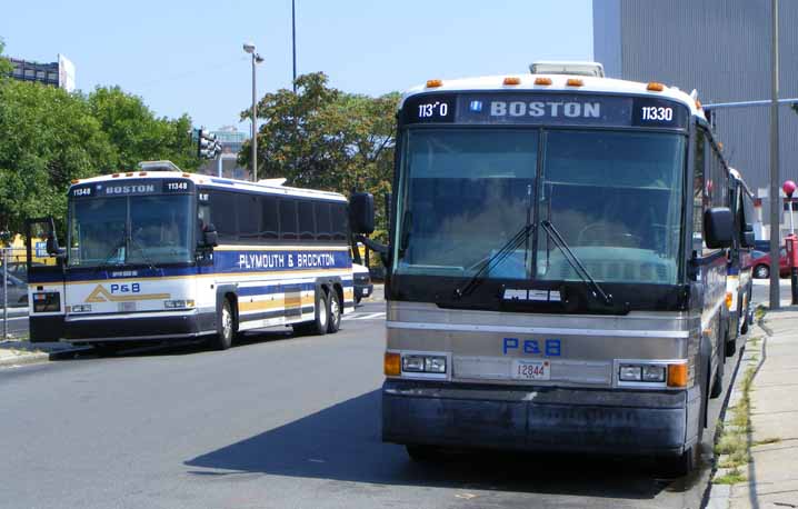 Plymouth & Brockton MCI 102A3 11330 & MCI 11348